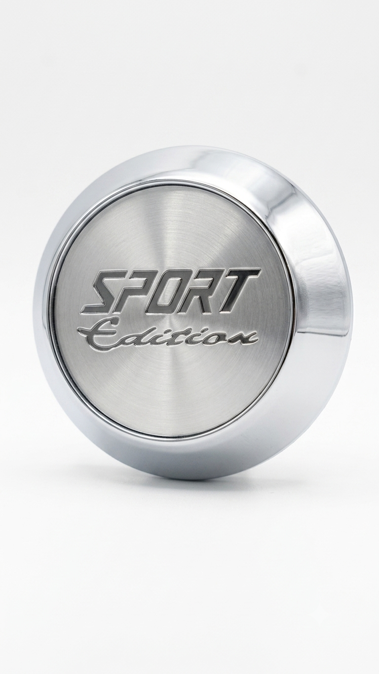 Dome Centre Caps Brushed Silver Dome Wheel Centre Cap